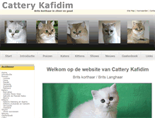 Tablet Screenshot of catterykafidim.nl